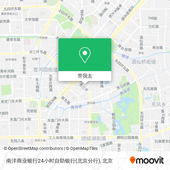 南洋商业银行24小时自助银行(北京分行)地图