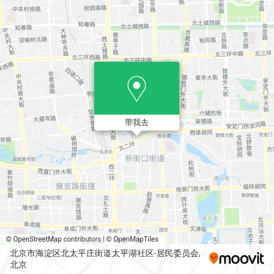 北京市海淀区北太平庄街道太平湖社区-居民委员会地图