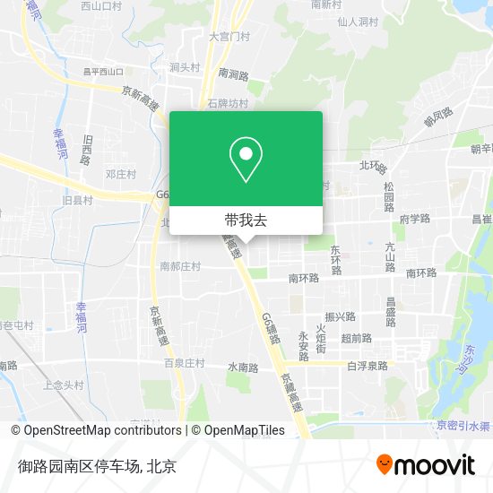 御路园南区停车场地图