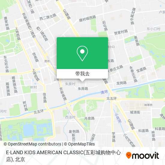 E·LAND KIDS AMERICAN CLASSIC(五彩城购物中心店)地图