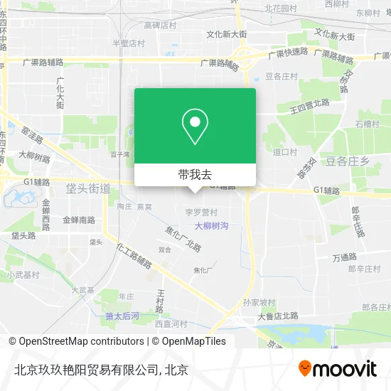 北京玖玖艳阳贸易有限公司地图