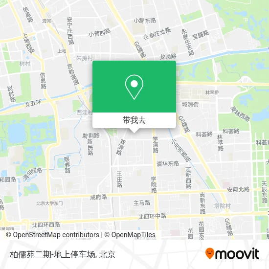 柏儒苑二期-地上停车场地图
