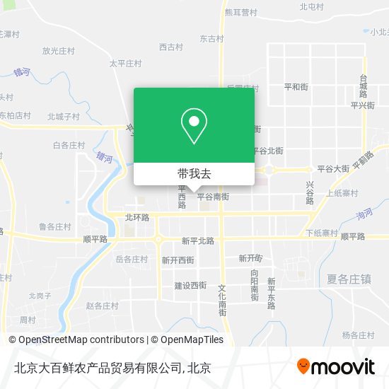 北京大百鲜农产品贸易有限公司地图