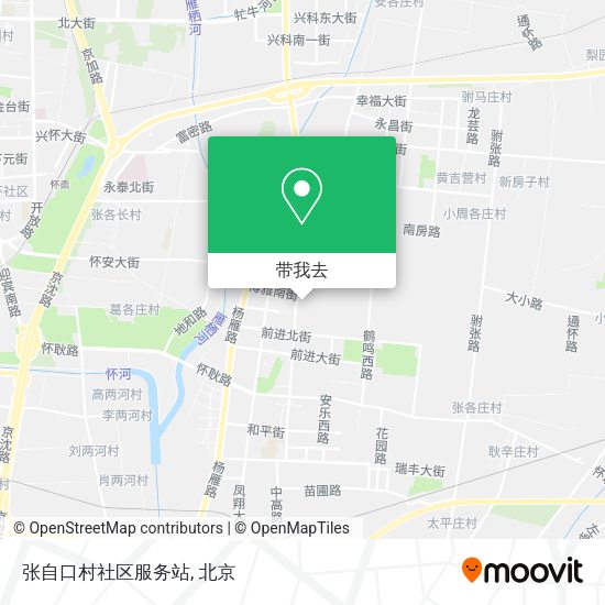 张自口村社区服务站地图