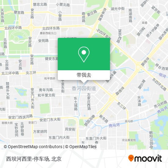 西坝河西里-停车场地图