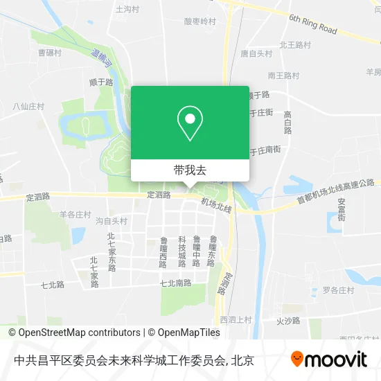 中共昌平区委员会未来科学城工作委员会地图