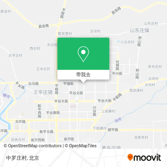 中罗庄村地图
