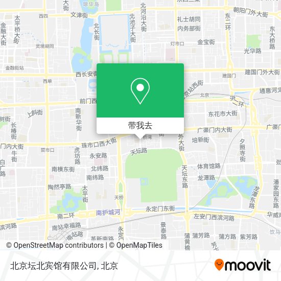 北京坛北宾馆有限公司地图