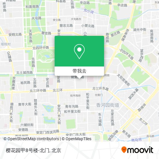 樱花园甲8号楼-北门地图