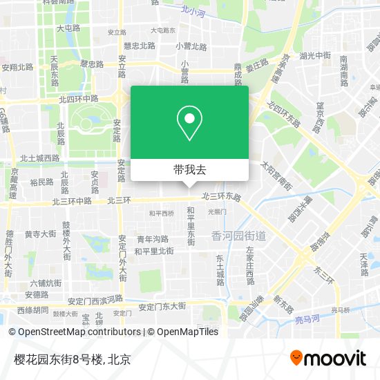 樱花园东街8号楼地图