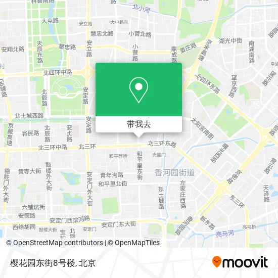 樱花园东街8号楼地图