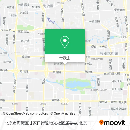 北京市海淀区甘家口街道增光社区居委会地图