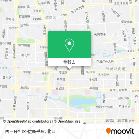 西三环社区-益民书屋地图