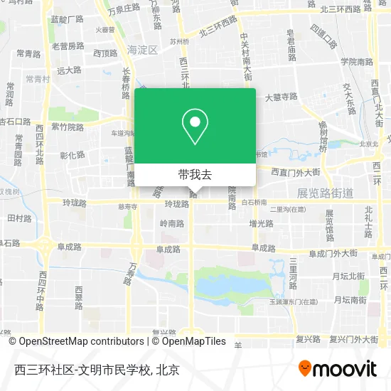 西三环社区-文明市民学校地图