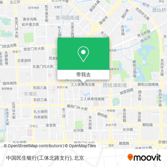 中国民生银行(工体北路支行)地图
