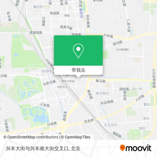 兴丰大街与兴丰南大街交叉口地图