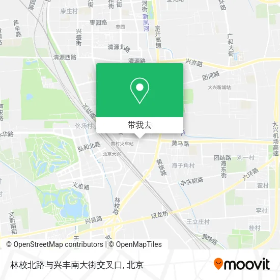 林校北路与兴丰南大街交叉口地图