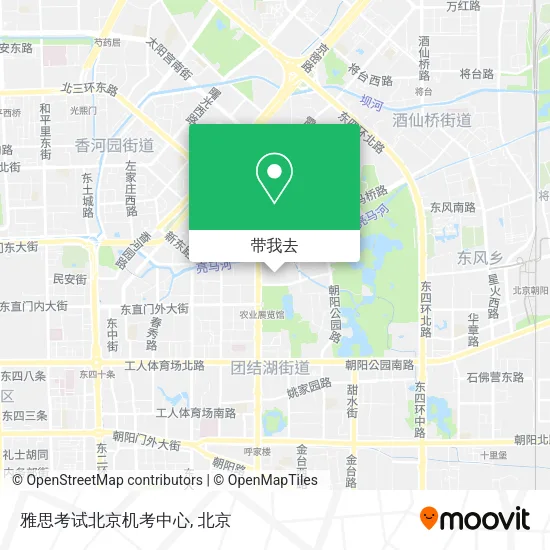 雅思考试北京机考中心地图
