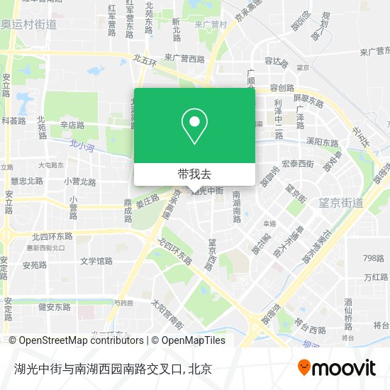 湖光中街与南湖西园南路交叉口地图