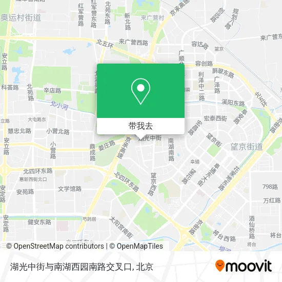 湖光中街与南湖西园南路交叉口地图
