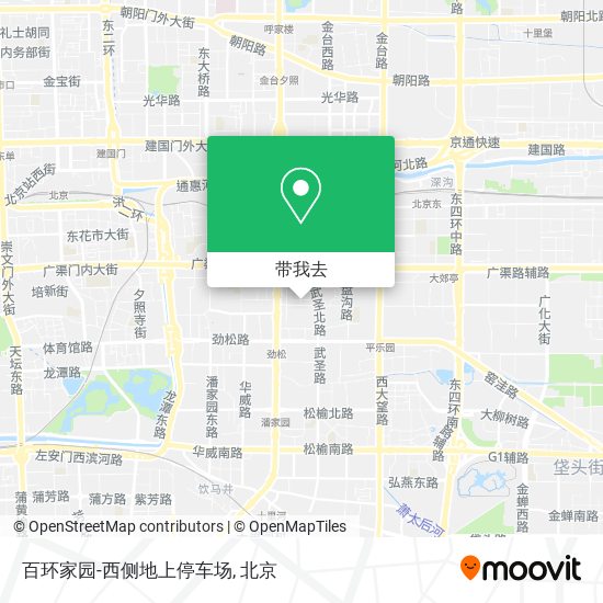 百环家园-西侧地上停车场地图