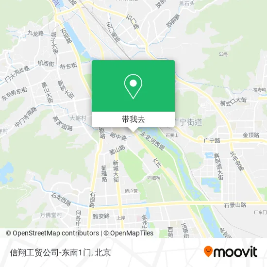 信翔工贸公司-东南1门地图