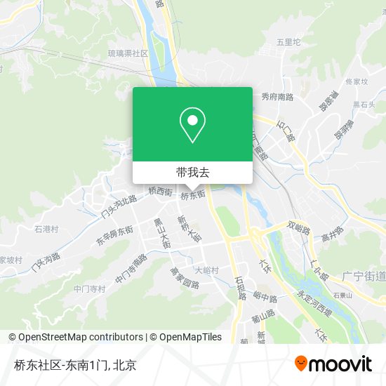 桥东社区-东南1门地图