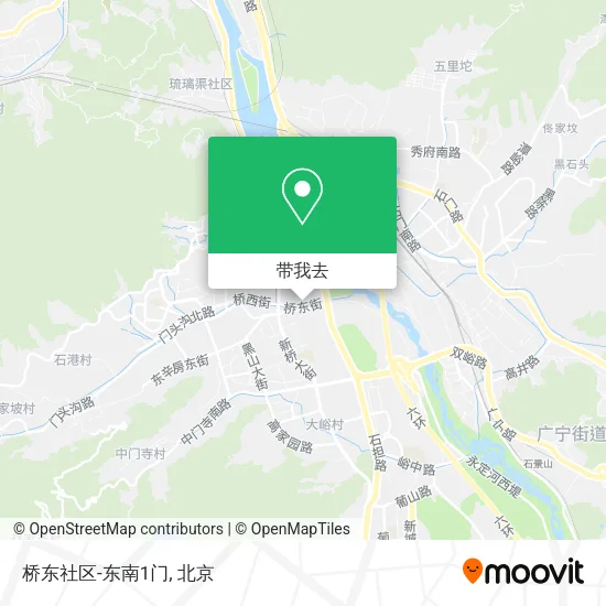 桥东社区-东南1门地图
