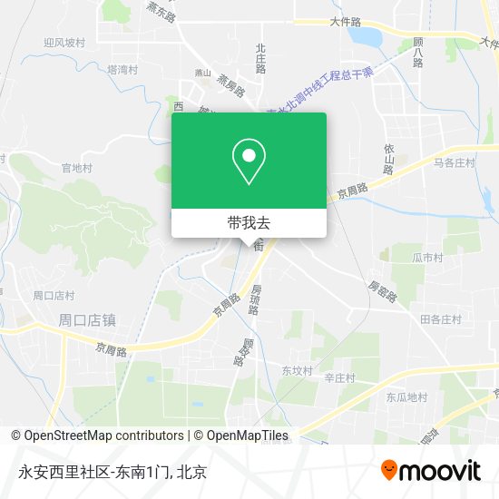 永安西里社区-东南1门地图