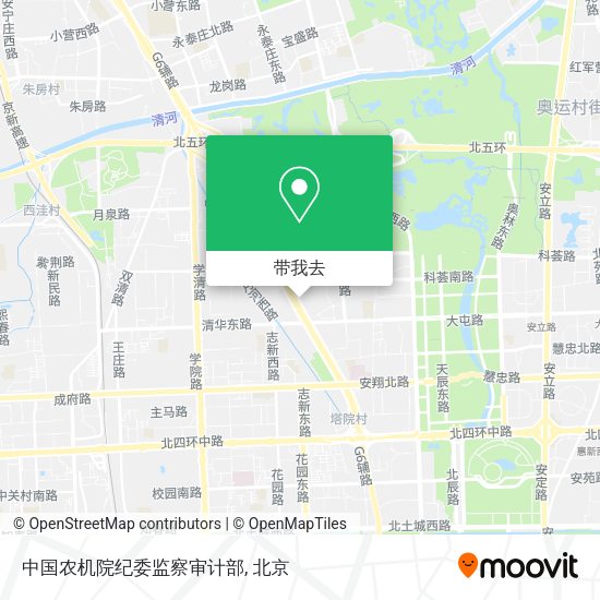 中国农机院纪委监察审计部地图