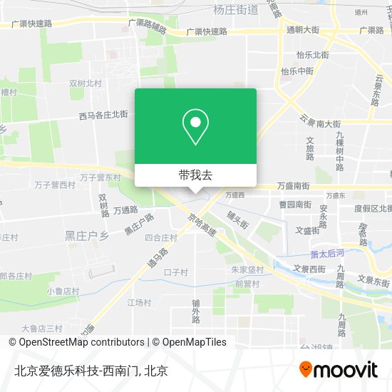 北京爱德乐科技-西南门地图