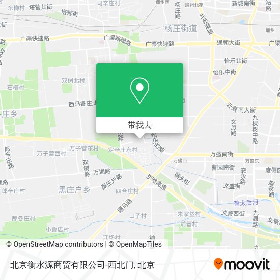 北京衡水源商贸有限公司-西北门地图