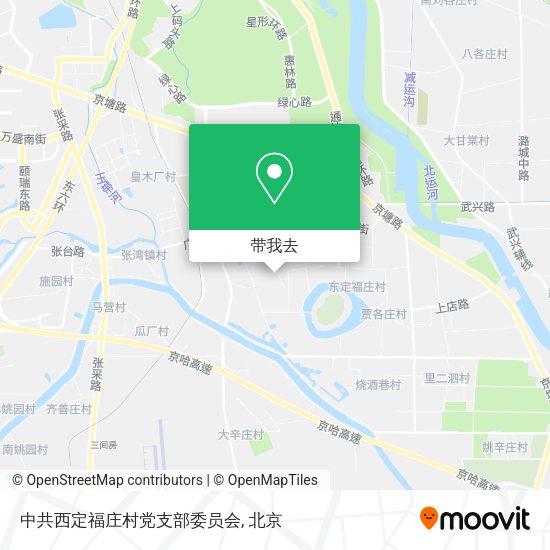 中共西定福庄村党支部委员会地图