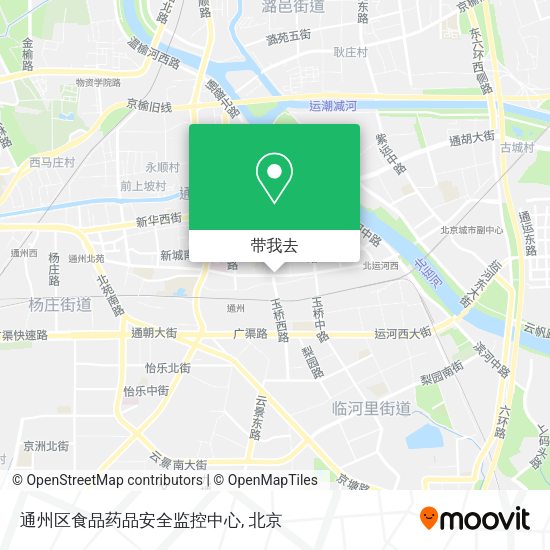 通州区食品药品安全监控中心地图