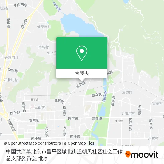 中国共产单北京市昌平区城北街道朝凤社区社会工作总支部委员会地图