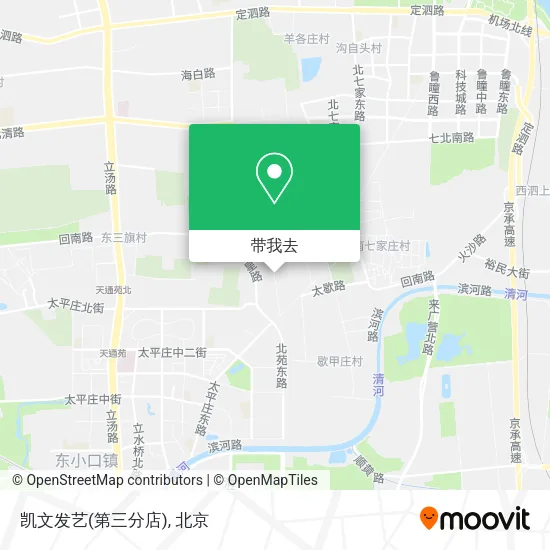 凯文发艺(第三分店)地图
