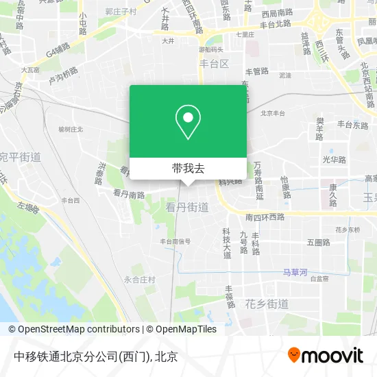 中移铁通北京分公司(西门)地图