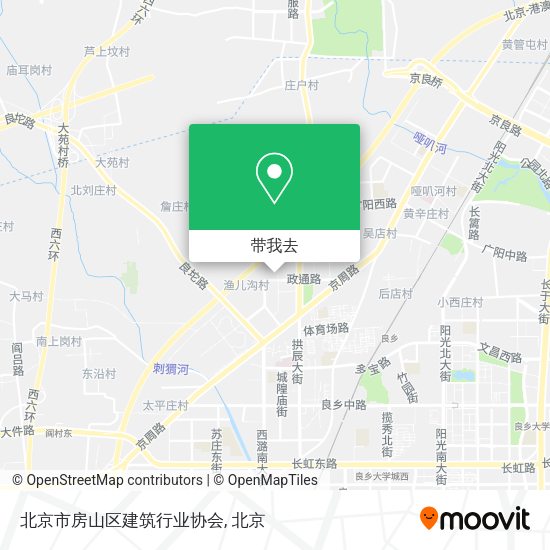 北京市房山区建筑行业协会地图