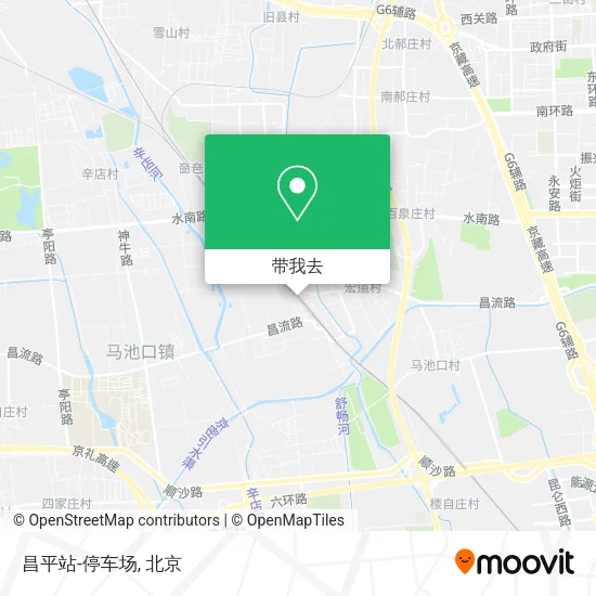 昌平站-停车场地图