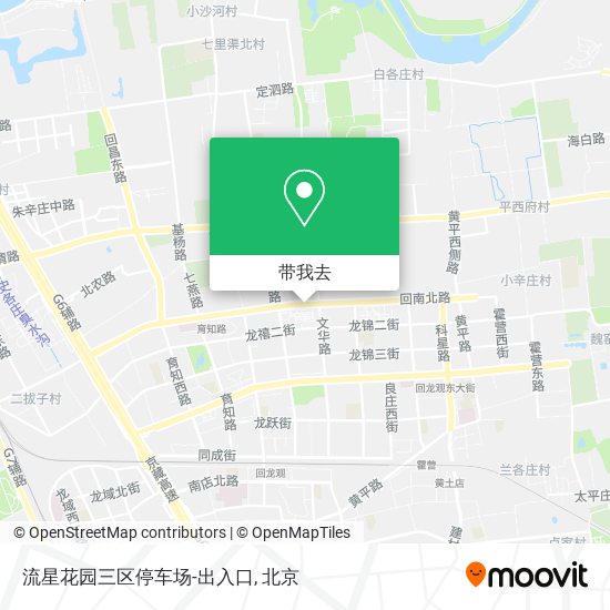 流星花园三区停车场-出入口地图