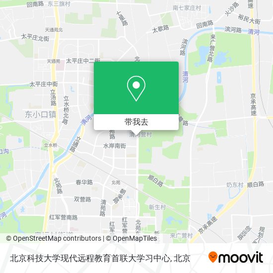 北京科技大学现代远程教育首联大学习中心地图