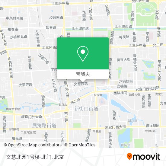 文慧北园1号楼-北门地图