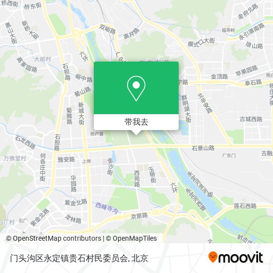 门头沟区永定镇贵石村民委员会地图