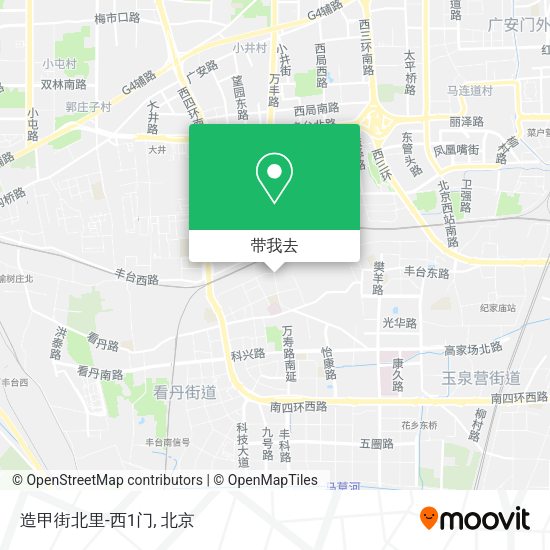 造甲街北里-西1门地图