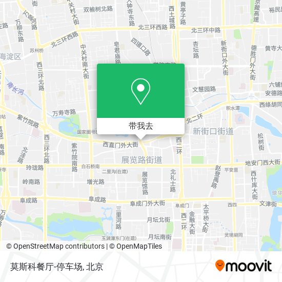 莫斯科餐厅-停车场地图
