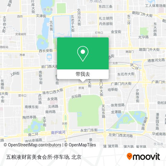 五粮液财富美食会所-停车场地图