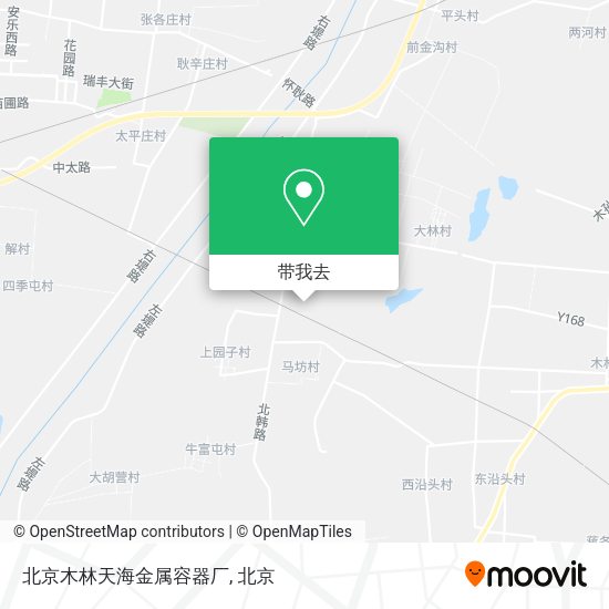 北京木林天海金属容器厂地图