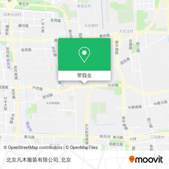 北京凡木服装有限公司地图