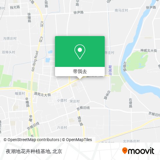 夜潮地花卉种植基地地图