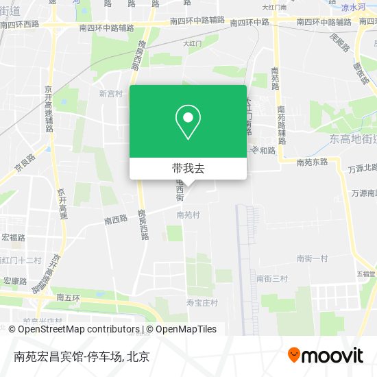 南苑宏昌宾馆-停车场地图